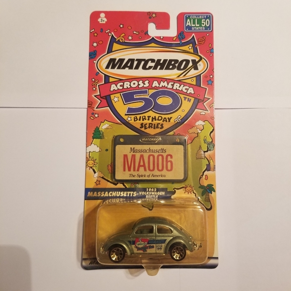 V.W Beetle Matchbox Across America 50th Birthday Series Diecast Toy Car New